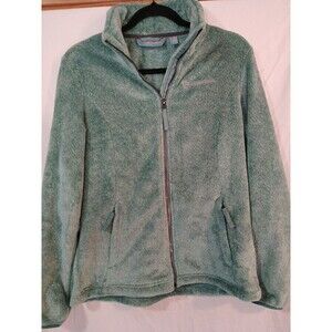 FREE COUNTRY FLEECE JADE MIST JACKET SZ M FULL ZIP POCKETS M/SLEEVE Soft